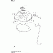Схема узла: Топливный бак (Gsx-R600L4 E33) для Suzuki GSX-R600