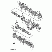 Схема узла: Трансмиссия для Suzuki GSX-R1100