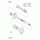 Схема узла: Приводной вал для Suzuki AN650 Burgman (EU analogue of SkyWave)