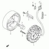 Схема вузла: Генератор для Suzuki GS500
