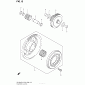 Схема узла: Привод стартера для Suzuki DR-Z400 DR-Z400S
