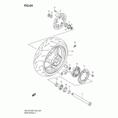 Схема узла: Заднее колесо для Suzuki GSX-R1000