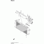 Схема вузла: Радіатор для Suzuki DL1000 V-Strom