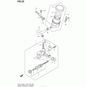 Схема вузла: Передній гальмівний циліндр Suzuki GSX-R1000