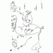 Схема вузла: Електропроводка Suzuki GZ250 Marauder