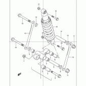 Схема вузла: Важіль прогресії для Suzuki GSF1200 Bandit