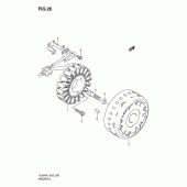 Схема узла: Статор & Ротор (Model k7) для Suzuki DL650 V-Strom