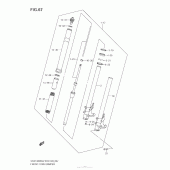 Схема узла: Вилка передней оси для Suzuki GSX1300 Hayabusa