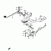 Схема узла: Подставка для Suzuki GS1000