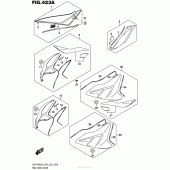 Схема узла: Накладка топливного бака (Ysf,ajp) для Suzuki GSX-R600
