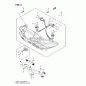 Схема вузла: Задній ліхтар (Стоп-сигнал) для Suzuki AN400 Burgman (EU analogue of SkyWave)