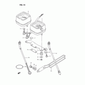 Схема вузла: Спідометр & Тахометр (Model z/k/p) для Suzuki TS185