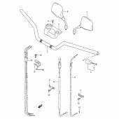 Схема вузла: Кермо & Тросики для Suzuki XF650 Freewind