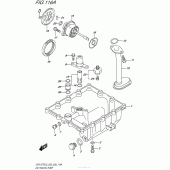 Схема вузла: Насос масляний & Піддон для Suzuki GSX-S750