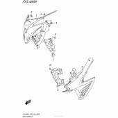 Схема вузла: Передній бічний обтічник Suzuki DL650 V-Strom