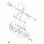 Схема вузла: Важіль прогресії (Model w) для Suzuki RMX250