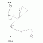 Схема узла: Задний тормозной шланг (An650l1 e19) для Suzuki AN650 Burgman (EU analogue of SkyWave)