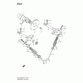 Схема вузла: Розподільний вал & Клапан для Suzuki EN125
