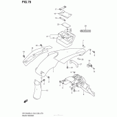 Схема узла: Rear Fender (Dr-Z400Sl3 E28) для Suzuki DR-Z400 DR-Z400S