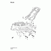Схема вузла: Рама для Suzuki SV1000