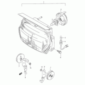 Схема узла: Фара (Model t) для Suzuki GSX750 Katana