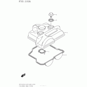 Схема узла: Клапанная крышка для Suzuki RM-Z250