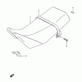 Схема узла: Сиденье (Model r p31) для Suzuki TS125