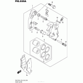 Схема вузла: Передній гальмівний супорт для Suzuki RM-Z250