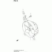 Схема узла: Вентилятор радиатора для Suzuki DR-Z400 DR-Z400SM