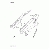 Схема узла: Задний подседельный обтекатель для Suzuki DL1000 V-Strom