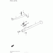 Схема узла: Подставка для Suzuki DR650 DR650SE