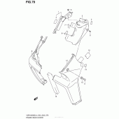 Схема вузла: Верхня накладка рами для Suzuki VZR1800 Boulevard M109R BOSS