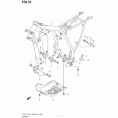 Схема узла: Рама для Suzuki DR-Z125 DR-Z125L