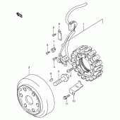 Схема вузла: Статор & Ротор (Model t/v) для Suzuki VS600 Intruder 600