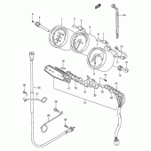 Схема вузла: Спідометр для Suzuki GSX600 Katana