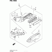 Схема вузла: Повітряний фільтр для Suzuki UH200 Burgman