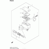 Схема вузла: Передній гальмівний циліндр Suzuki AN650 Burgman (EU analogue of SkyWave)