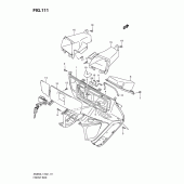 Схема узла: Передний бардачок (An650al1 e51) для Suzuki AN650 Burgman (EU analogue of SkyWave)