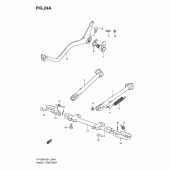 Схема вузла: Підніжка & Підставка (Model k5) для Suzuki TF125