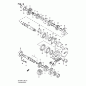 Схема вузла: Трансмісія для Suzuki RV125