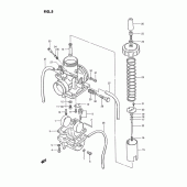 Схема вузла: Карбюратор для Suzuki TS185