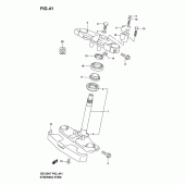 Схема узла: Рулевая траверса для Suzuki GZ125 Marauder