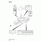 Схема вузла: Інформаційні наклейки для Suzuki VL1500 Boulevard C90T