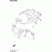 Схема вузла: Задній підкрилок Suzuki VZR1800 Boulevard M109R BOSS