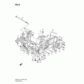 Схема вузла: Картер двигуна (An400l1 e3) для Suzuki AN400 Burgman (EU analogue of SkyWave)