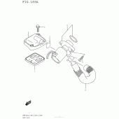 Схема вузла: Система індукції повітря для Suzuki AN650 Burgman (EU analogue of SkyWave)