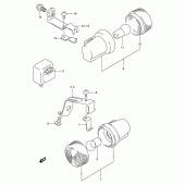 Схема узла: Поворотники (E24) для Suzuki TS125