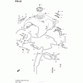 Схема вузла: Паливний бак (Dl650Al4 E28) для Suzuki DL650 V-Strom