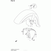 Схема узла: Переднее крыло (Vl800Bl4 E33) для Suzuki VL800 Boulevard C50 B.O.S.S.