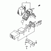 Схема вузла: Задній ліхтар (Стоп-сигнал) для Suzuki DR650 DR650R